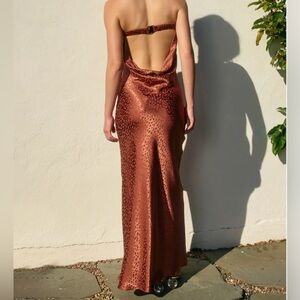 Dress Forum Copper Backless Gown